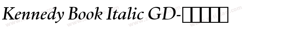 Kennedy Book Italic GD字体转换